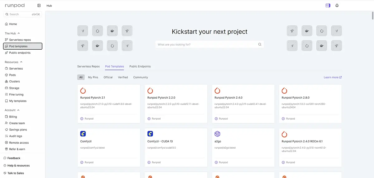 豊富なテンプレート