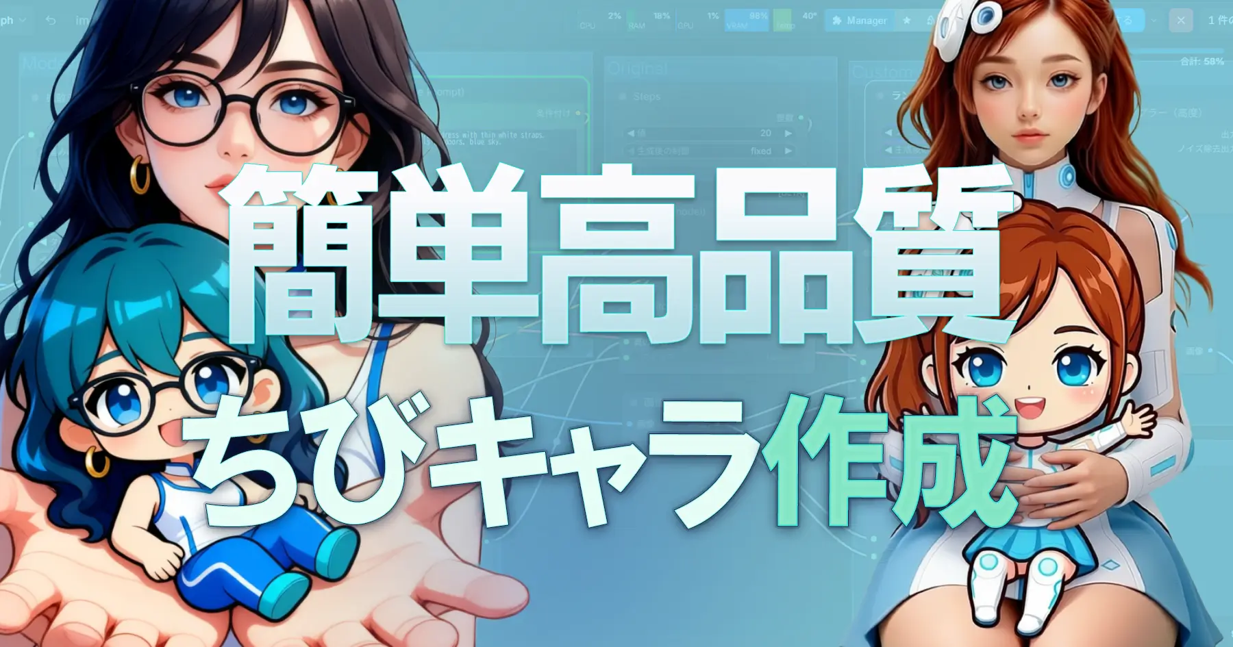 キャラクターをちびキャラ化する