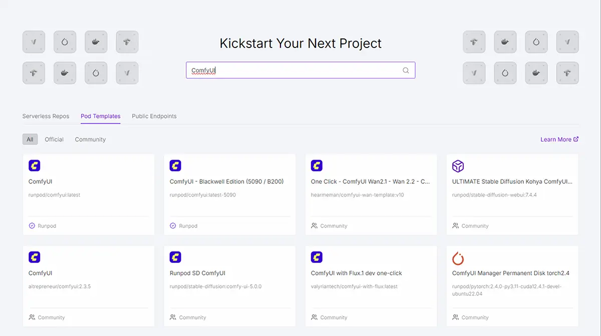 ComfyUIの押しテンプレート