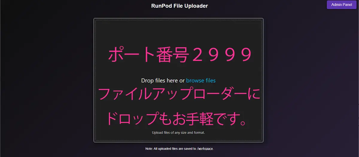 RunPod ポート番号2999