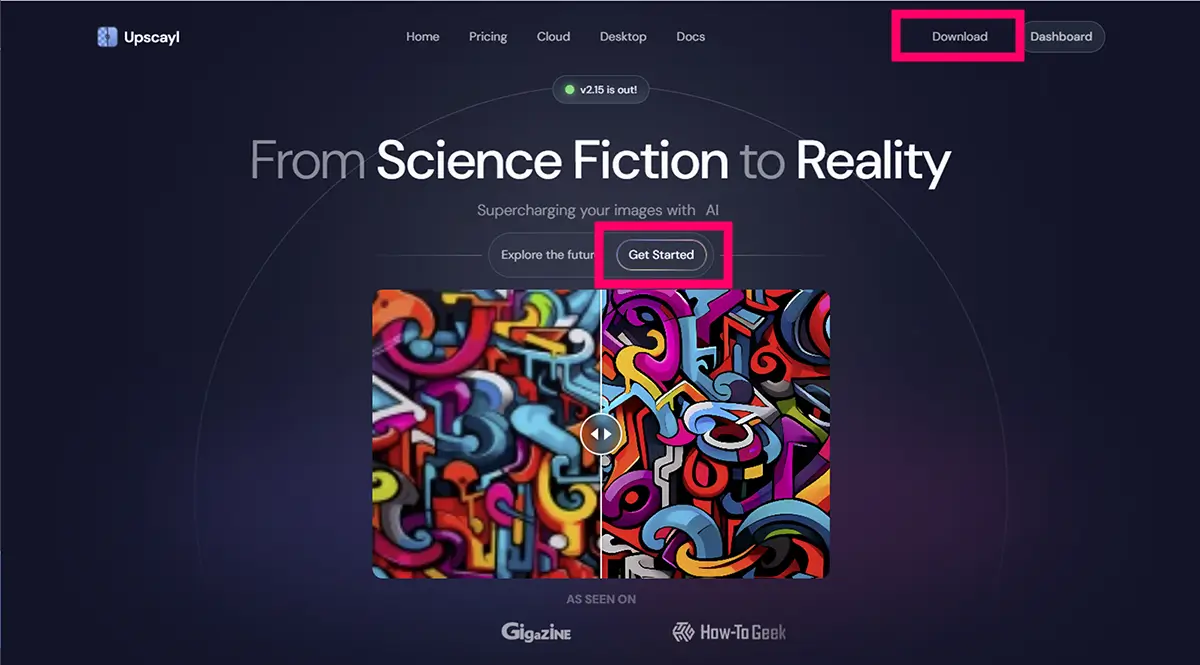 upscaylのダウンロード